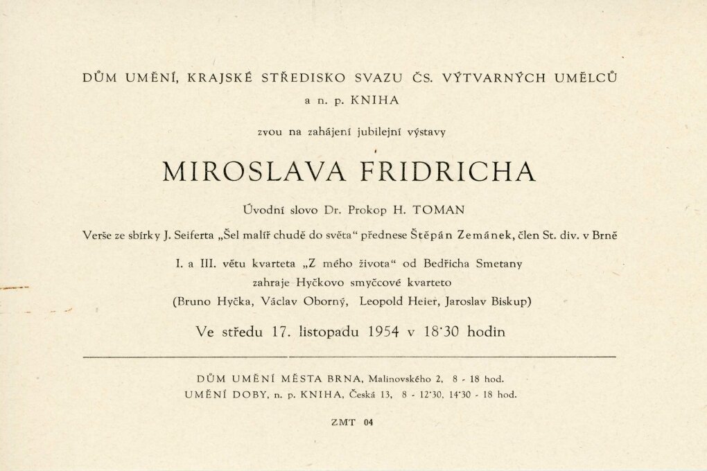 Miroslav Fridrich 1884–1954